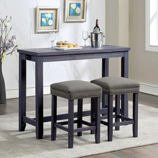 Caerleon 3 & 4 Piece Counter Ht. Set Gray & Blue - Olympia Furniture (Saint George, Utah)