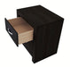 Crown Mark Furniture Jaylen 2 Drawer Nightstand in Black - Olympia Furniture (Saint George, Utah)