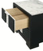 Crown Mark Furniture Rangley 2 Drawer Nightstand in Black - Olympia Furniture (Saint George, Utah)