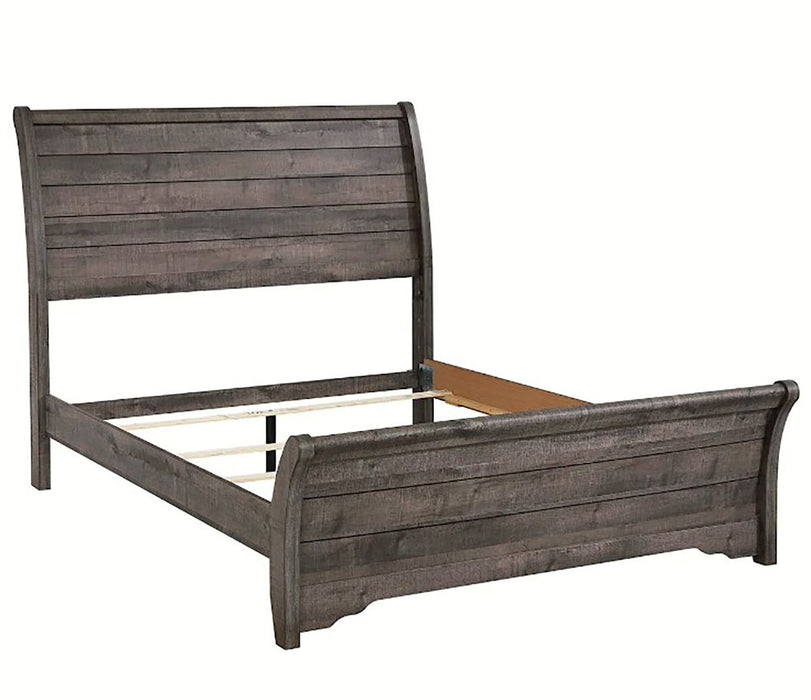 Crown Mark Furniture Coralee Queen Sleigh Bed in Gray B8100-Q - Olympia Furniture (Saint George, Utah)