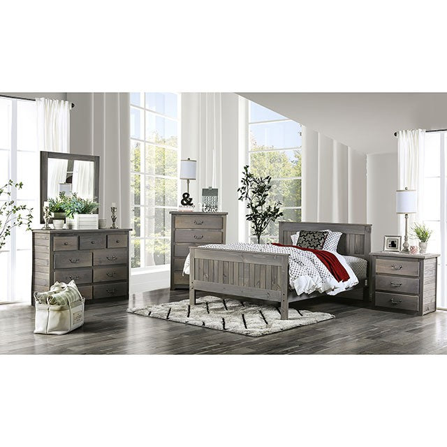 Rockwall Bed Grey & White - Olympia Furniture (Saint George, Utah)