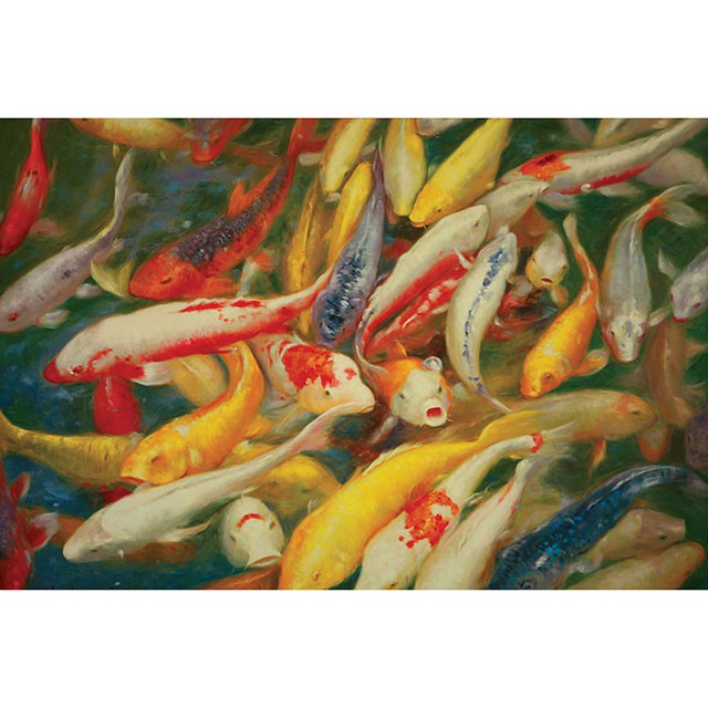 Koi Printed Canvas Painting - Olympia Furniture (Saint George, Utah)