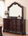 Crown Mark Furniture Sheffield Drawer Dresser in Dark Cherry - Olympia Furniture (Saint George, Utah)