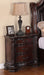 Crown Mark Furniture Sheffield Nightstand in Dark Cherry - Olympia Furniture (Saint George, Utah)