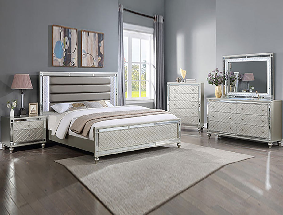 Crown Mark Furniture Cristian Queen Panel Bed in Beige B1680-Q - Olympia Furniture (Saint George, Utah)