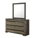 Crown Mark Furniture Remington 6 Drawer Dresser in Brown - Olympia Furniture (Saint George, Utah)