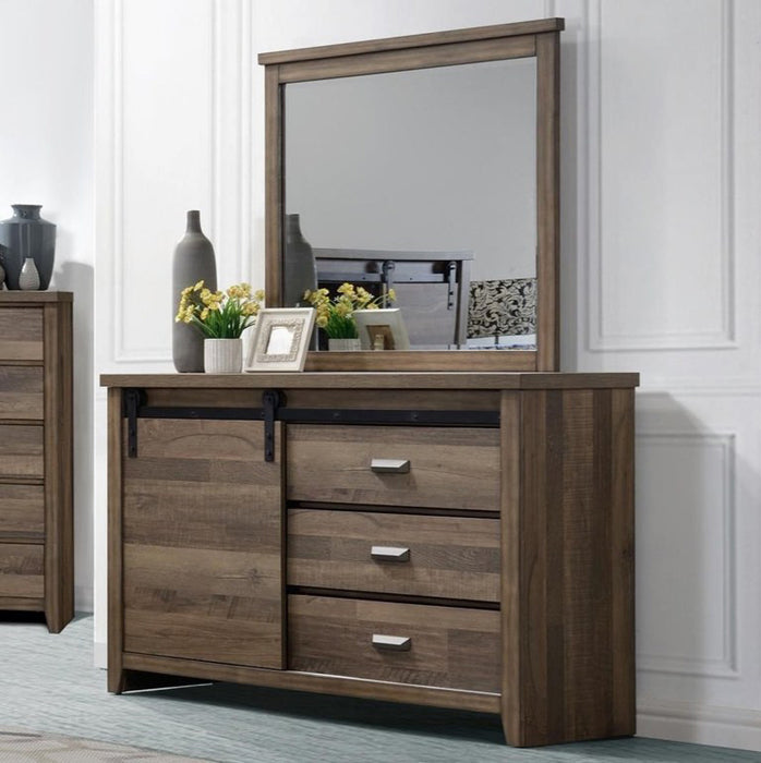 Crown Mark Furniture Calhoun Dresser in Brown - Olympia Furniture (Saint George, Utah)