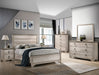 Crown Mark Patterson Mirror in Driftwood Grey - Olympia Furniture (Saint George, Utah)
