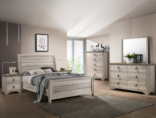 Crown Mark Patterson Mirror in Driftwood Grey - Olympia Furniture (Saint George, Utah)