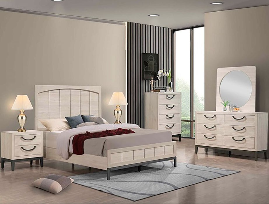 Crown Mark Furniture Veda Dresser Mirror in Beige - Olympia Furniture (Saint George, Utah)