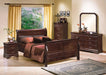 Crown Mark Furniture Louis Philip Dresser Mirror in Dark Cherry - Olympia Furniture (Saint George, Utah)