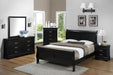 Crown Mark Furniture Louis Philip Nightstand in Black - Olympia Furniture (Saint George, Utah)