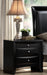 Crown Mark Furniture Emily Nightstand in Black - Olympia Furniture (Saint George, Utah)