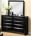 Crown Mark Furniture Emily Dresser Mirror in Black - Olympia Furniture (Saint George, Utah)