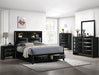 Crown Mark Furniture Fallon Queen Platform Bed with Storage in Black B4288-Q - Olympia Furniture (Saint George, Utah)