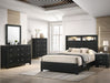 Crown Mark Furniture Cadence 4 Drawer Chest in Black - Olympia Furniture (Saint George, Utah)