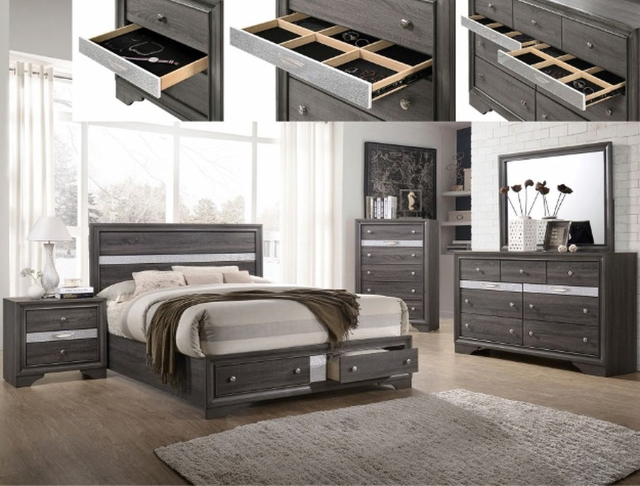 Crown Mark Regata Dresser in Grey - Olympia Furniture (Saint George, Utah)
