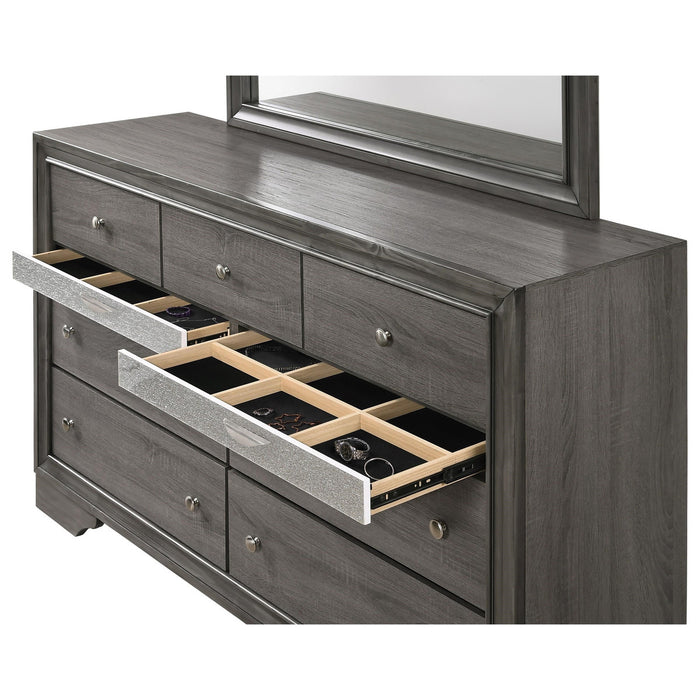 Crown Mark Regata Dresser in Grey - Olympia Furniture (Saint George, Utah)