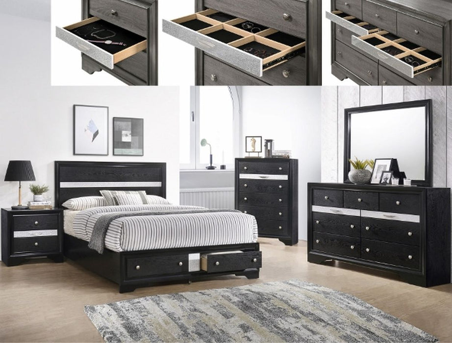 Crown Mark Regata Mirror in Black
