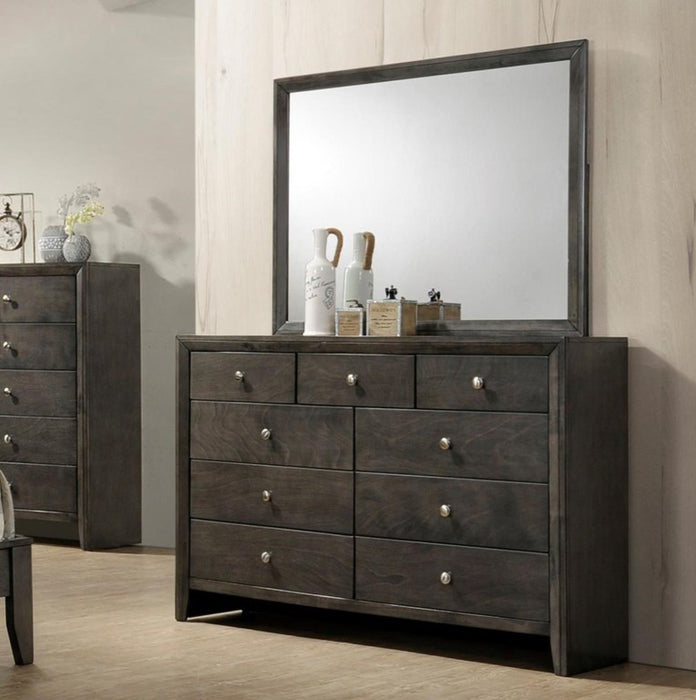 Crown Mark Furniture Evan Dresser in Grey - Olympia Furniture (Saint George, Utah)