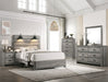 Crown Mark Furniture Carter Queen Platform Bed in Gray - Olympia Furniture (Saint George, Utah)