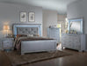 Crown Mark Furniture Lillian Queen Panel Bed in Silver - Olympia Furniture (Saint George, Utah)