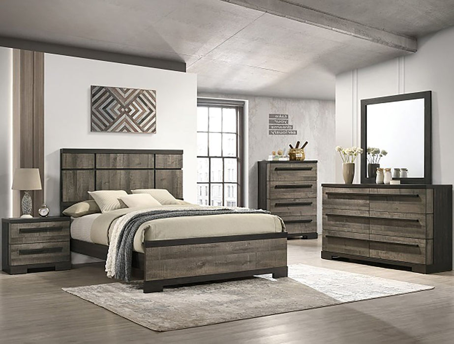 Crown Mark Furniture Remington King Panel Bed in Brown B8160-K - Olympia Furniture (Saint George, Utah)