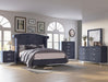 Crown Mark Furniture Lucinda Queen Upholstered Panel Bed in Gray B9260-Q - Olympia Furniture (Saint George, Utah)