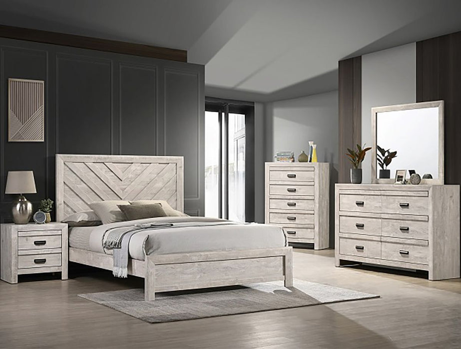 Crown Mark Furniture Valor Dresser Mirror in Gray - Olympia Furniture (Saint George, Utah)