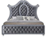 Crown Mark Furniture Voltare Queen Bed in Dark Grey - Olympia Furniture (Saint George, Utah)