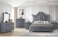Crown Mark Furniture Voltare King Bed in Dark Grey - Olympia Furniture (Saint George, Utah)