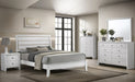 Crown Mark Furniture Evan Twin Panel Bed in White - Olympia Furniture (Saint George, Utah)