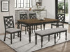 Crown Mark Furniture Hilara Dining Table in Dark Brown - Olympia Furniture (Saint George, Utah)