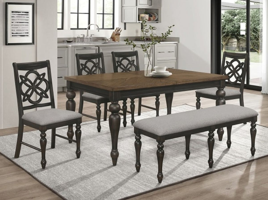 Crown Mark Furniture Hilara Dining Table in Dark Brown - Olympia Furniture (Saint George, Utah)
