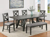 Crown Mark Furniture Rufus Counter Height Chair in Dark Gray (Set of 2) - Olympia Furniture (Saint George, Utah)