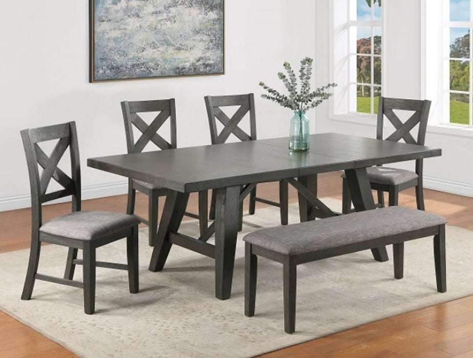 Crown Mark Furniture Rufus Counter Height Chair in Dark Gray (Set of 2) - Olympia Furniture (Saint George, Utah)