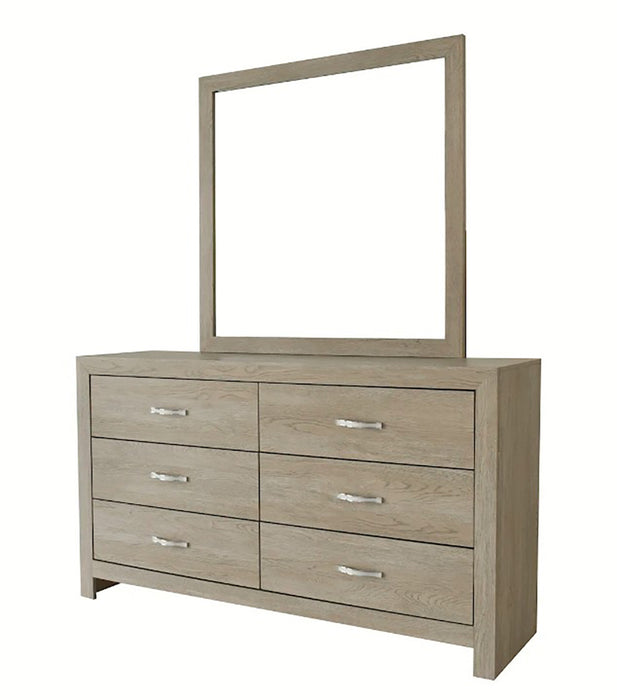 Crown Mark Furniture Jaylen Dresser Mirror in Gray - Olympia Furniture (Saint George, Utah)