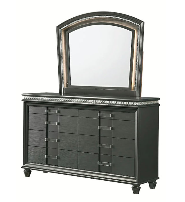 Crown Mark Furniture Adira 8 Drawer Dresser in Silver - Olympia Furniture (Saint George, Utah)