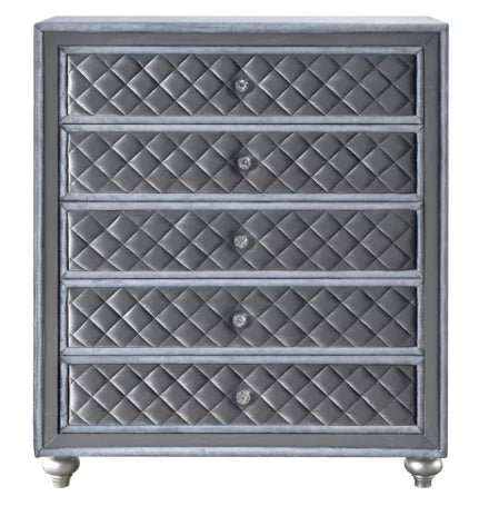 Crown Mark Furniture Voltare Chest in Dark Grey - Olympia Furniture (Saint George, Utah)