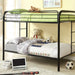 Rainbow Twin/Twin Bunk Bed Black, Silver, & White - Olympia Furniture (Saint George, Utah)