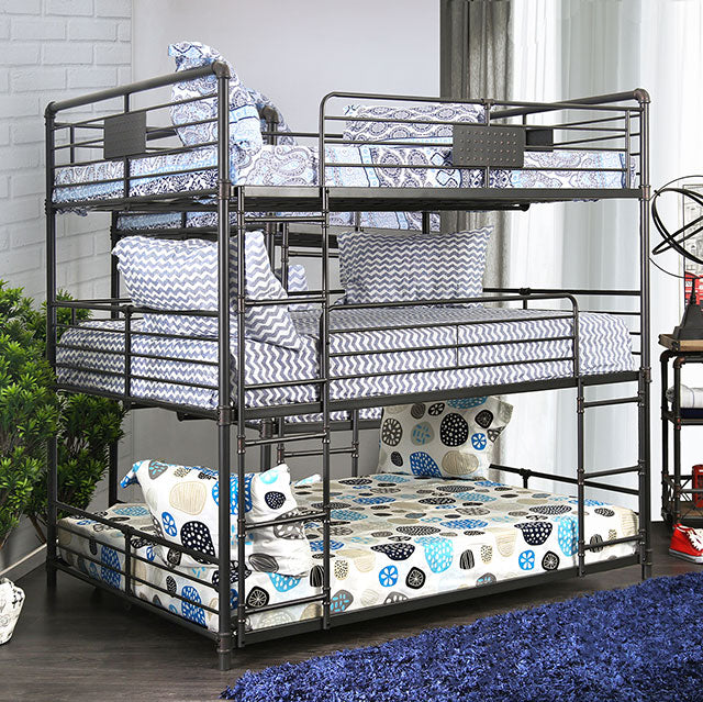 Olga I Antique Black Full/Full Bunk Bed - Olympia Furniture (Saint George, Utah)
