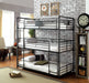 Olga I Antique Black Full/Full Bunk Bed - Olympia Furniture (Saint George, Utah)