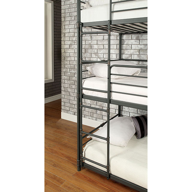 Olga I Antique Black Twin/Twin/Twin Bunk Bed - Olympia Furniture (Saint George, Utah)