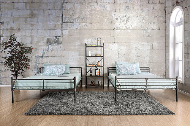 Olga I Antique Black Full/Full Bunk Bed - Olympia Furniture (Saint George, Utah)