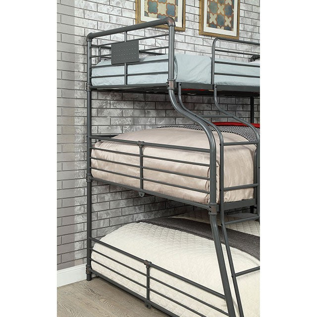 Olga III Sand Black Twin/Full/Queen Bunk Bed - Olympia Furniture (Saint George, Utah)