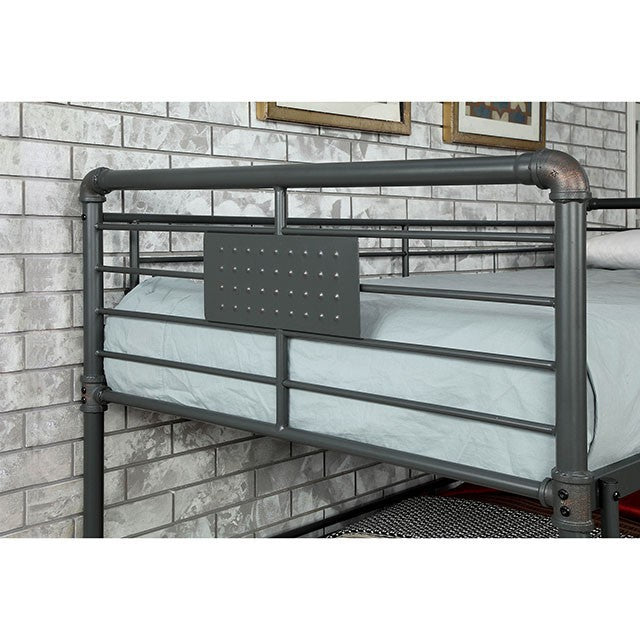 Olga III Sand Black Twin/Full/Queen Bunk Bed - Olympia Furniture (Saint George, Utah)