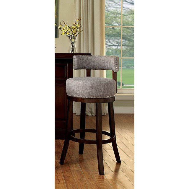 LYNSEY Dark Oak/Light Gray 29" Bar Stool - Olympia Furniture (Saint George, Utah)