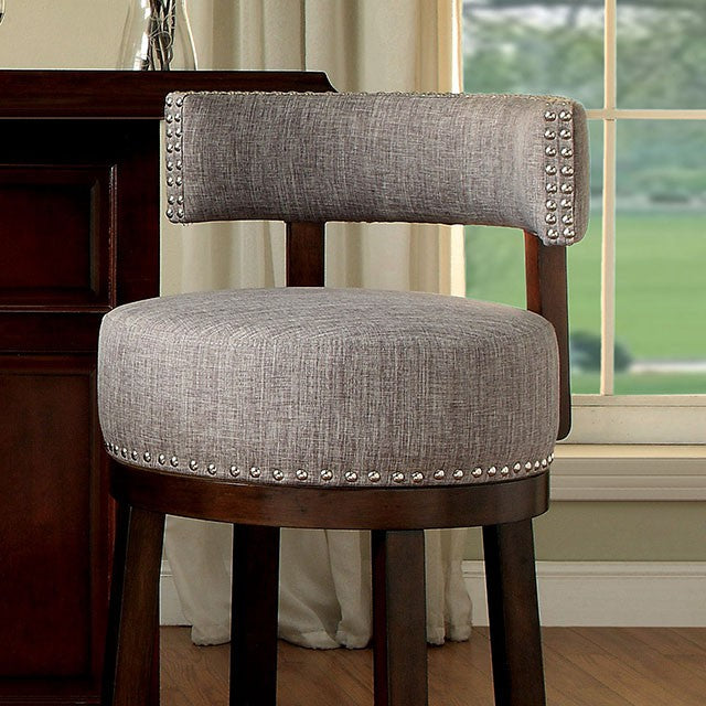 LYNSEY Dark Oak/Light Gray 29" Bar Stool - Olympia Furniture (Saint George, Utah)