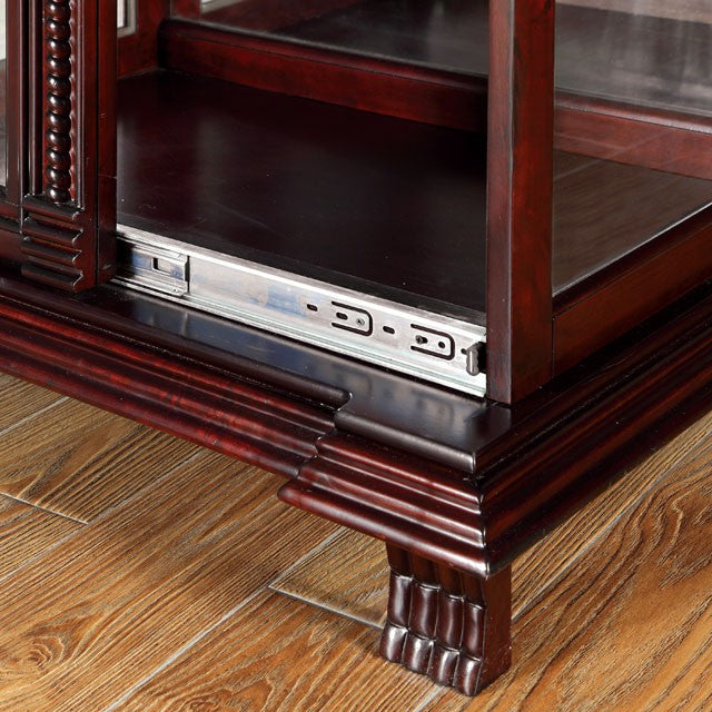 TULARE Dark Cherry Curio - Olympia Furniture (Saint George, Utah)