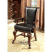 MELINA Brown Cherry/Black Arm Chair - Olympia Furniture (Saint George, Utah)